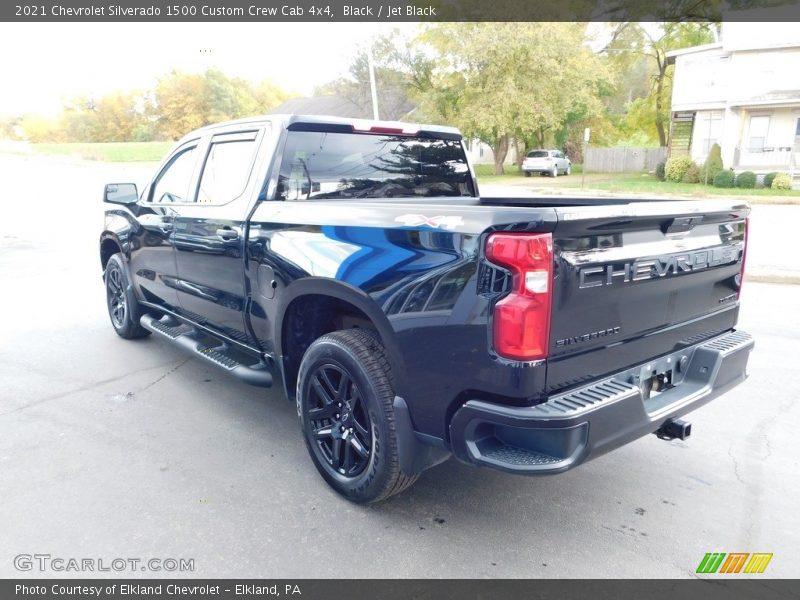 Black / Jet Black 2021 Chevrolet Silverado 1500 Custom Crew Cab 4x4