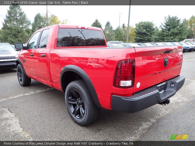 Flame Red / Black 2022 Ram 1500 Classic Quad Cab 4x4