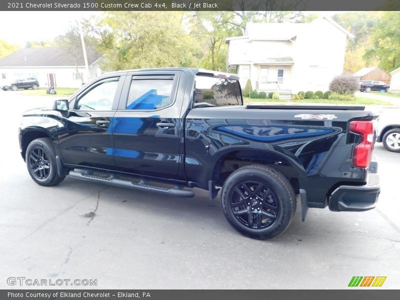 Black / Jet Black 2021 Chevrolet Silverado 1500 Custom Crew Cab 4x4