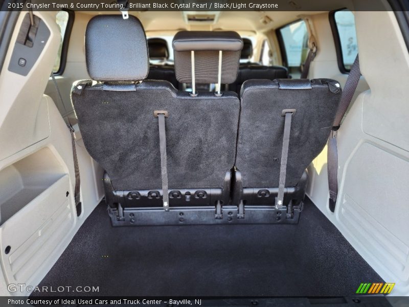 Brilliant Black Crystal Pearl / Black/Light Graystone 2015 Chrysler Town & Country Touring