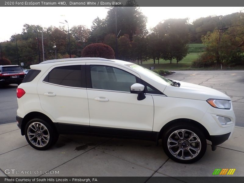 Diamond White / Ebony Black 2020 Ford EcoSport Titanium 4WD