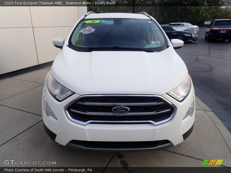 Diamond White / Ebony Black 2020 Ford EcoSport Titanium 4WD