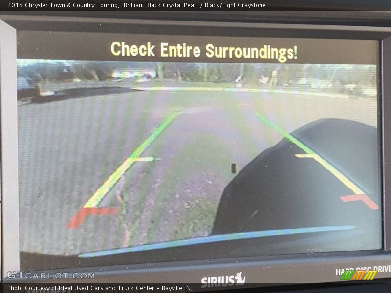 Brilliant Black Crystal Pearl / Black/Light Graystone 2015 Chrysler Town & Country Touring