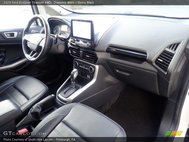 Diamond White / Ebony Black 2020 Ford EcoSport Titanium 4WD