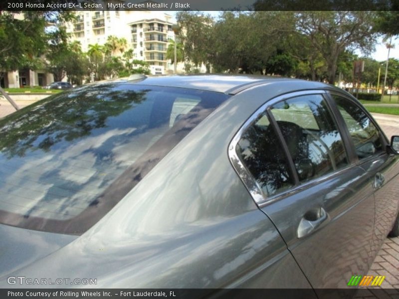 Mystic Green Metallic / Black 2008 Honda Accord EX-L Sedan