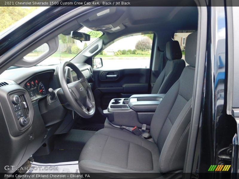 Black / Jet Black 2021 Chevrolet Silverado 1500 Custom Crew Cab 4x4