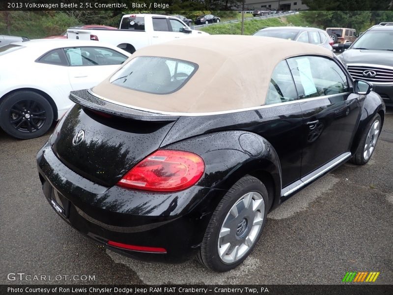 Black / Beige 2013 Volkswagen Beetle 2.5L Convertible