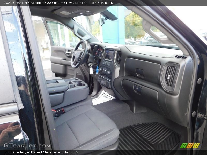 Black / Jet Black 2021 Chevrolet Silverado 1500 Custom Crew Cab 4x4
