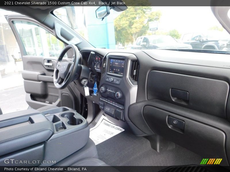 Black / Jet Black 2021 Chevrolet Silverado 1500 Custom Crew Cab 4x4