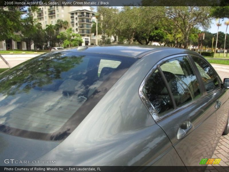 Mystic Green Metallic / Black 2008 Honda Accord EX-L Sedan