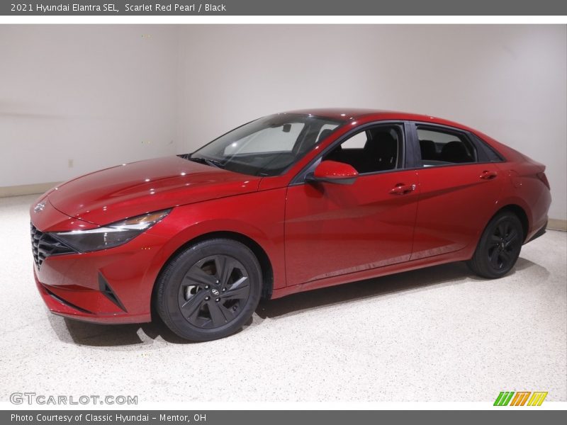 Scarlet Red Pearl / Black 2021 Hyundai Elantra SEL