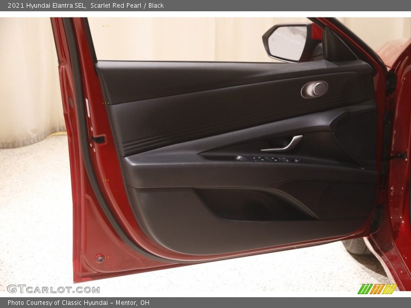 Scarlet Red Pearl / Black 2021 Hyundai Elantra SEL