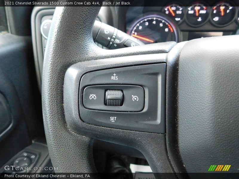Black / Jet Black 2021 Chevrolet Silverado 1500 Custom Crew Cab 4x4