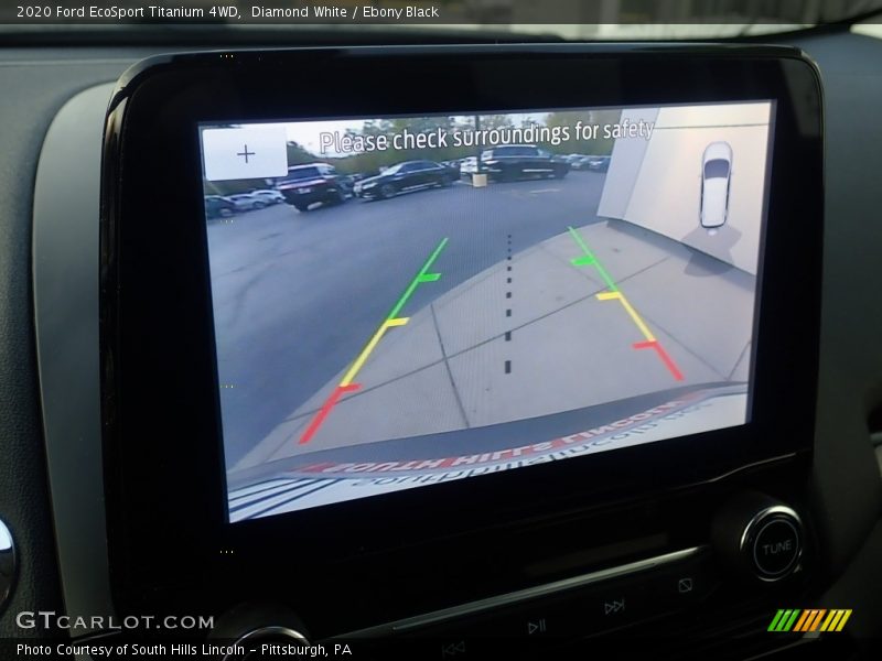 Diamond White / Ebony Black 2020 Ford EcoSport Titanium 4WD