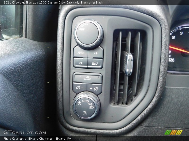Black / Jet Black 2021 Chevrolet Silverado 1500 Custom Crew Cab 4x4