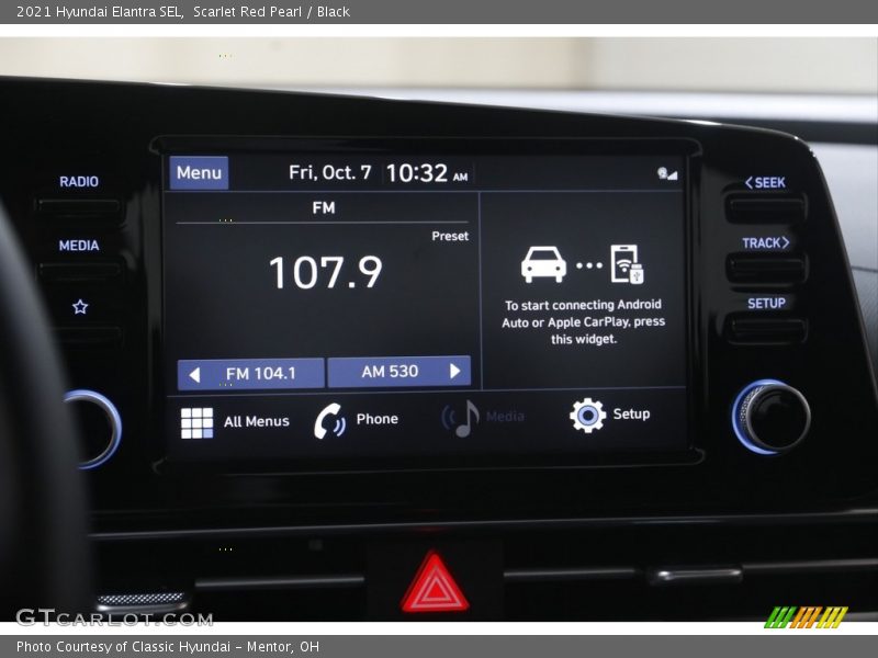 Scarlet Red Pearl / Black 2021 Hyundai Elantra SEL