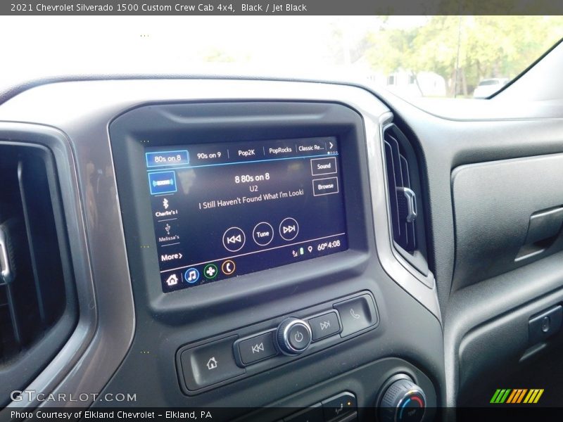 Black / Jet Black 2021 Chevrolet Silverado 1500 Custom Crew Cab 4x4
