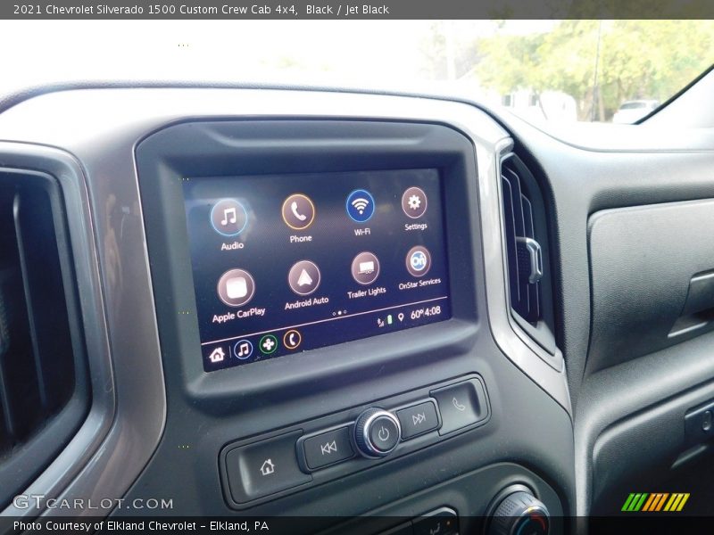 Black / Jet Black 2021 Chevrolet Silverado 1500 Custom Crew Cab 4x4