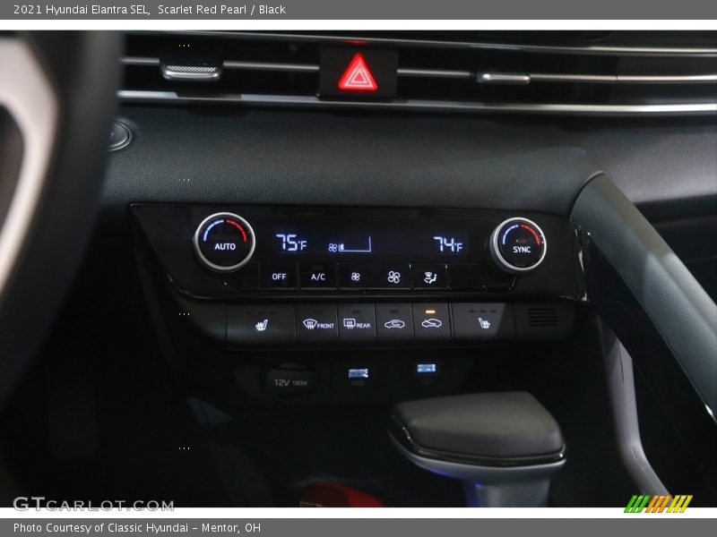 Scarlet Red Pearl / Black 2021 Hyundai Elantra SEL