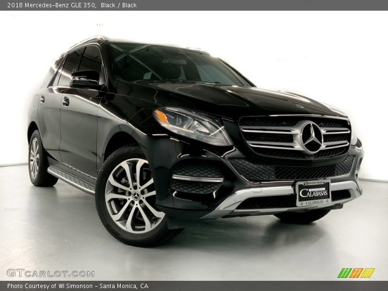 Black / Black 2018 Mercedes-Benz GLE 350