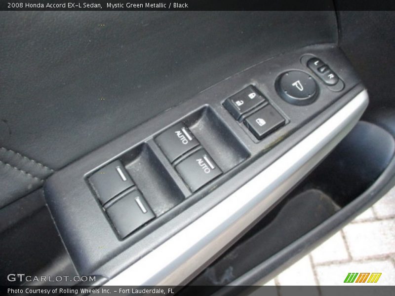 Mystic Green Metallic / Black 2008 Honda Accord EX-L Sedan