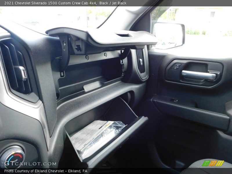 Black / Jet Black 2021 Chevrolet Silverado 1500 Custom Crew Cab 4x4