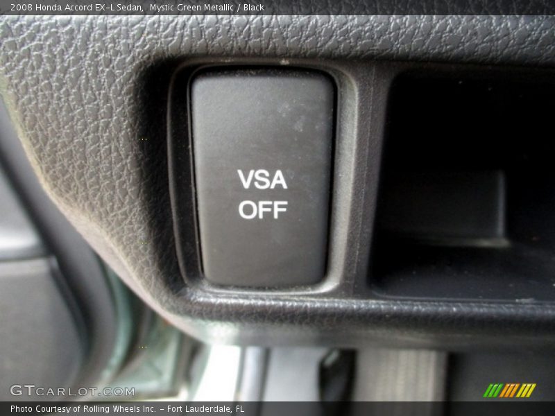 Mystic Green Metallic / Black 2008 Honda Accord EX-L Sedan