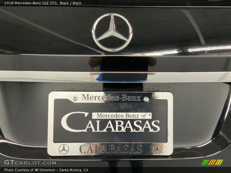 Black / Black 2018 Mercedes-Benz GLE 350