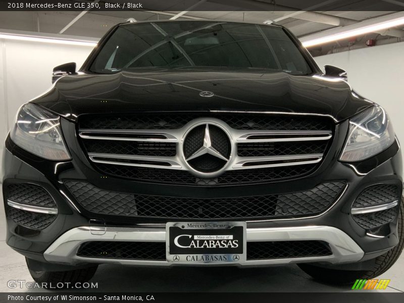 Black / Black 2018 Mercedes-Benz GLE 350