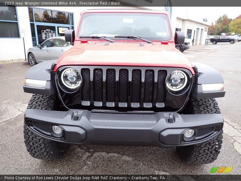 Firecracker Red / Black 2023 Jeep Wrangler Unlimited Willys 4x4