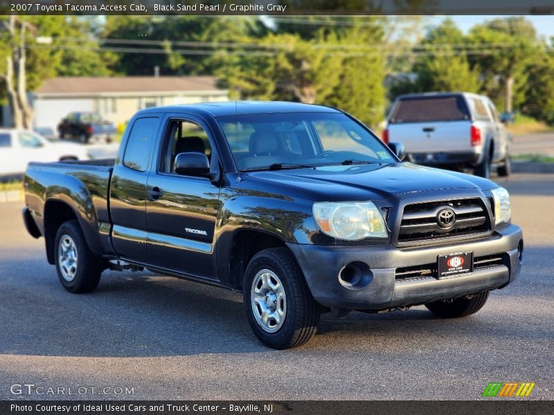 Black Sand Pearl / Graphite Gray 2007 Toyota Tacoma Access Cab