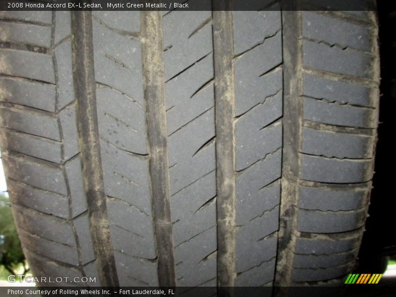 Mystic Green Metallic / Black 2008 Honda Accord EX-L Sedan