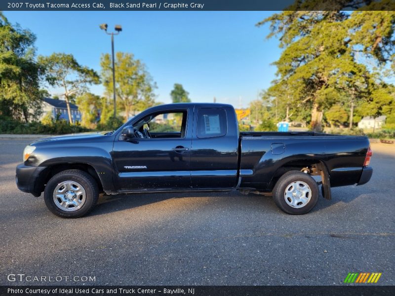 Black Sand Pearl / Graphite Gray 2007 Toyota Tacoma Access Cab