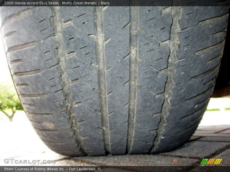 Mystic Green Metallic / Black 2008 Honda Accord EX-L Sedan