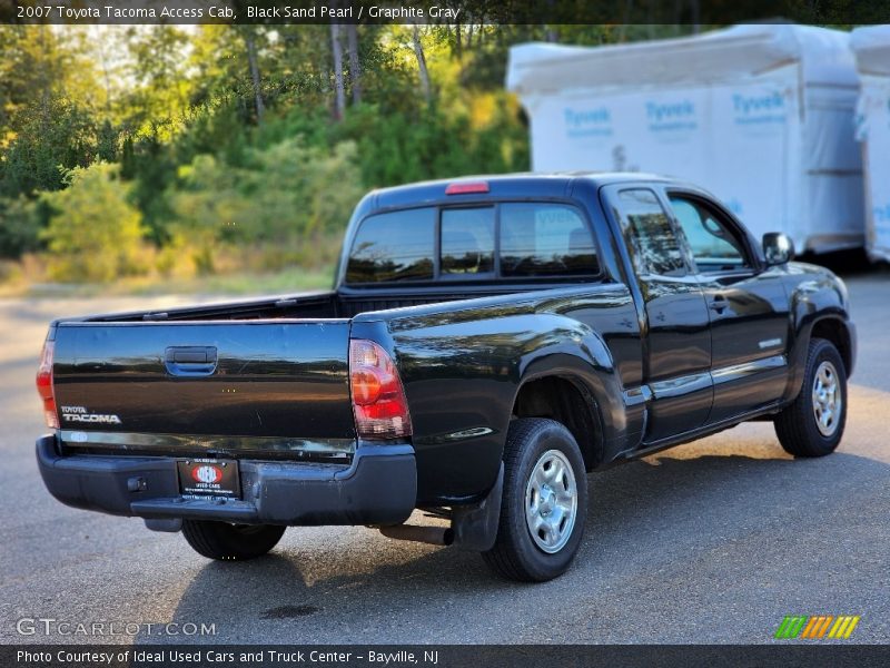 Black Sand Pearl / Graphite Gray 2007 Toyota Tacoma Access Cab