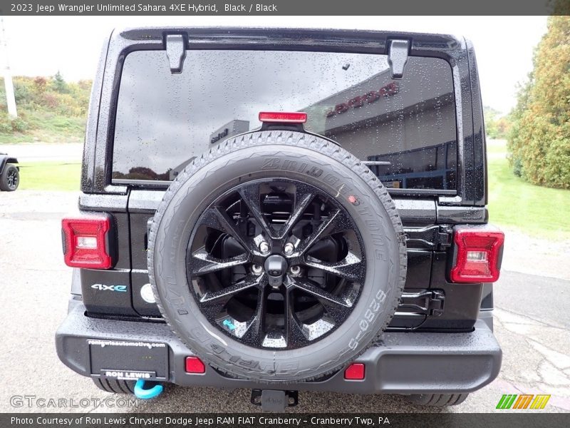 Black / Black 2023 Jeep Wrangler Unlimited Sahara 4XE Hybrid