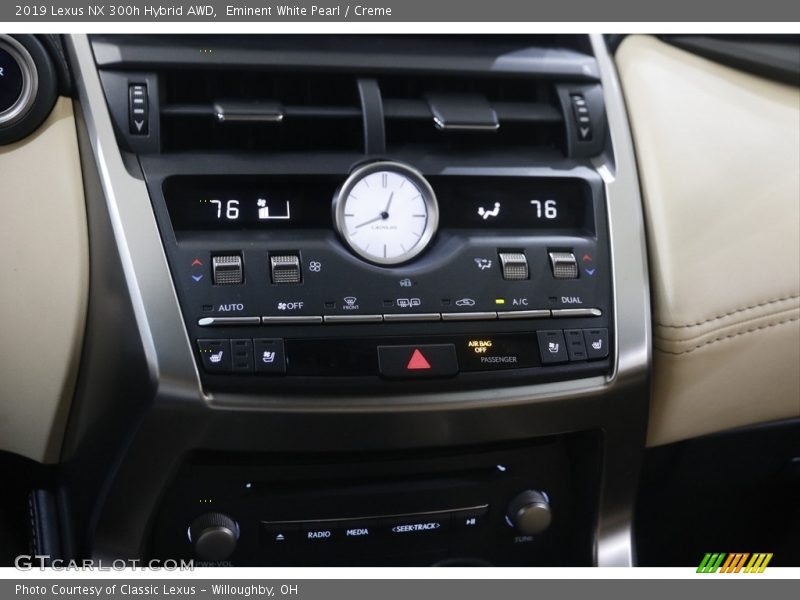 Eminent White Pearl / Creme 2019 Lexus NX 300h Hybrid AWD