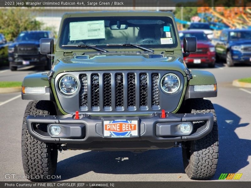 Sarge Green / Black 2023 Jeep Wrangler Unlimited Rubicon 4x4