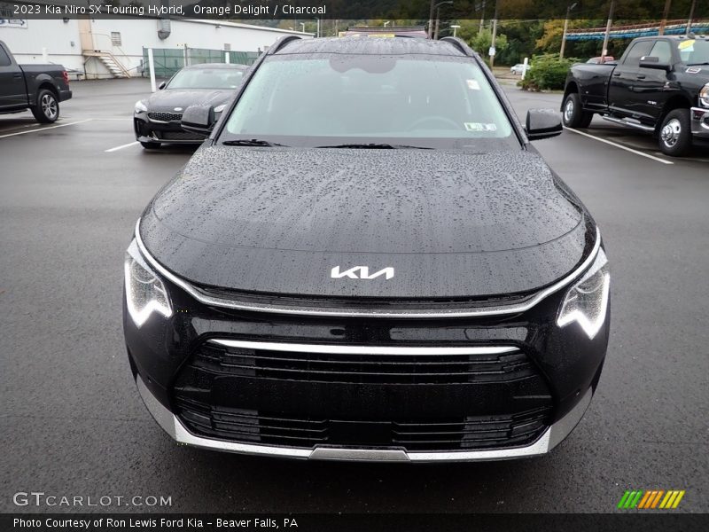 Orange Delight / Charcoal 2023 Kia Niro SX Touring Hybrid