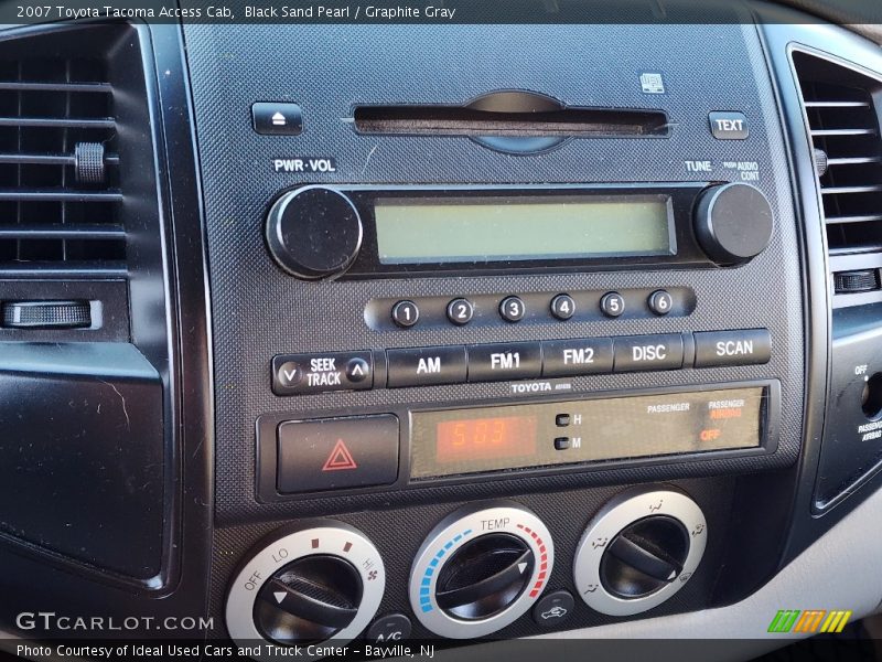 Black Sand Pearl / Graphite Gray 2007 Toyota Tacoma Access Cab