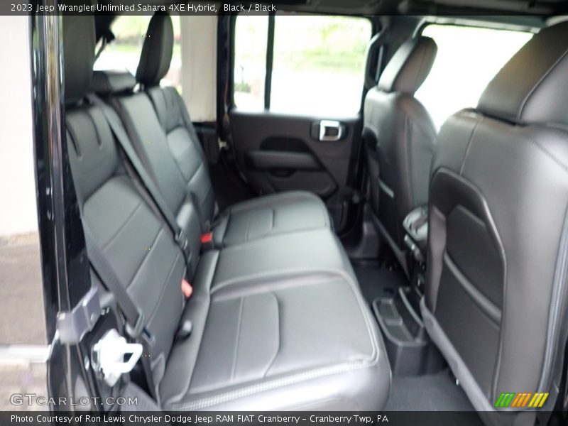 Black / Black 2023 Jeep Wrangler Unlimited Sahara 4XE Hybrid