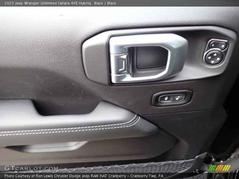 Black / Black 2023 Jeep Wrangler Unlimited Sahara 4XE Hybrid
