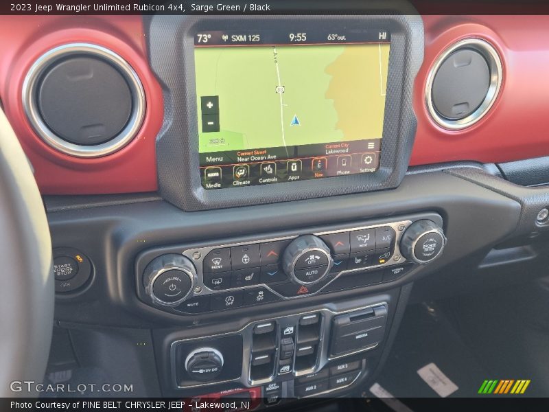Navigation of 2023 Wrangler Unlimited Rubicon 4x4