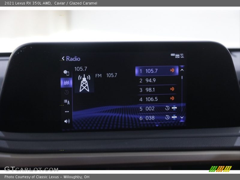 Caviar / Glazed Caramel 2021 Lexus RX 350L AWD