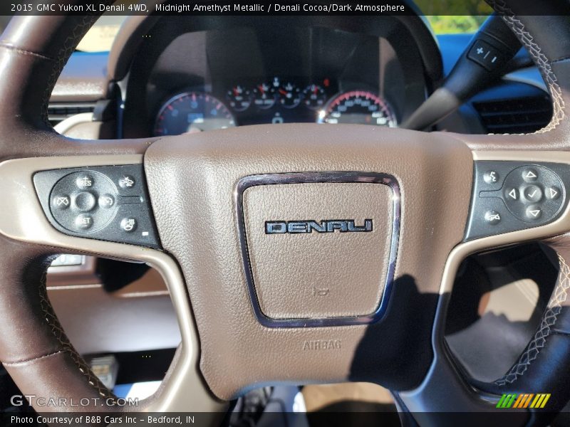 Midnight Amethyst Metallic / Denali Cocoa/Dark Atmosphere 2015 GMC Yukon XL Denali 4WD