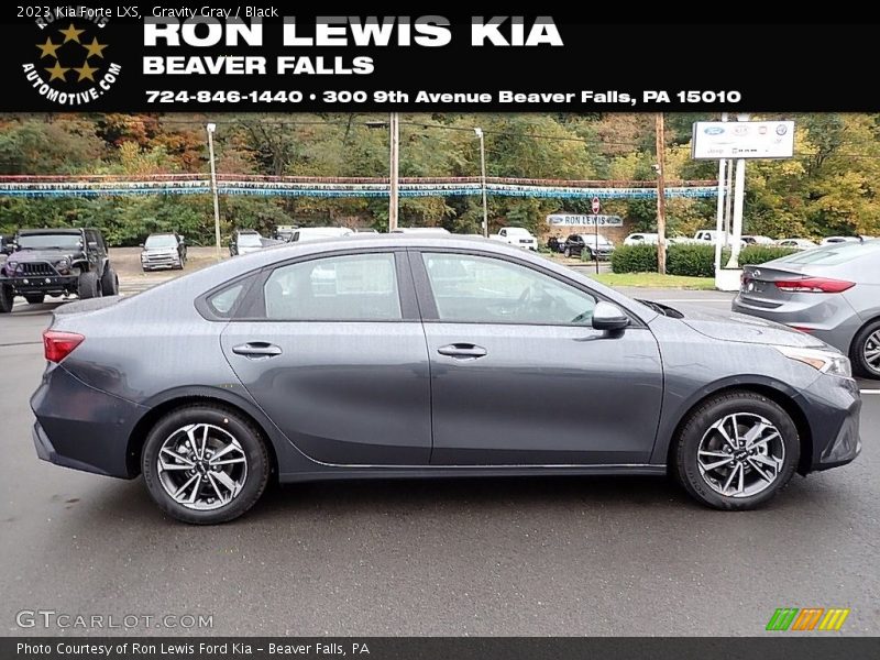 Gravity Gray / Black 2023 Kia Forte LXS