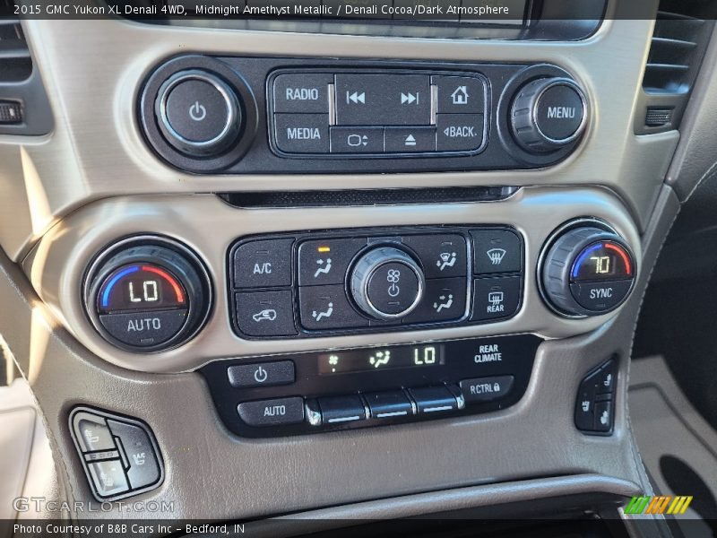 Midnight Amethyst Metallic / Denali Cocoa/Dark Atmosphere 2015 GMC Yukon XL Denali 4WD