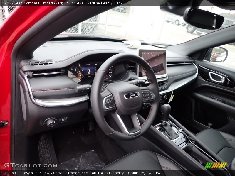 Front Seat of 2022 Compass Limited (Red) Edition 4x4