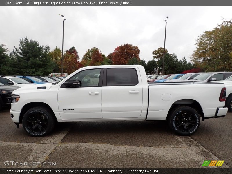 Bright White / Black 2022 Ram 1500 Big Horn Night Edition Crew Cab 4x4