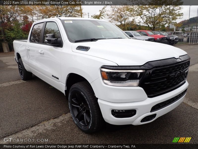 Bright White / Black 2022 Ram 1500 Big Horn Night Edition Crew Cab 4x4